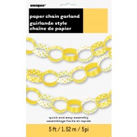GUIRNALDA GRILLETE AMARILLA TOPO 1,52MT