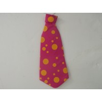 $D CORBATA PAYASO ROSA/NARANJA 45 CM