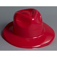   SOMBRERO FEDORA PLST COLOR ROJO