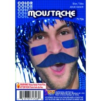   BIGOTE COLOR AZUL
