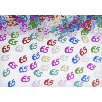 PAQ.CONFETI FORMA 65 CUMPLEAÑOS