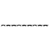 GUIRNALDA BIGOTE NEGRO 4,11X15,24CM
