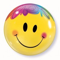 GLOBO 22" BURBUJA SMILE BRILLANTE