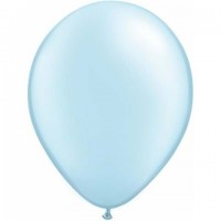  25 GLOBOS 11" LATEX PERLADO CELESTE