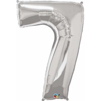   GLOBO 34" FOIL FORMA N7  PLATA