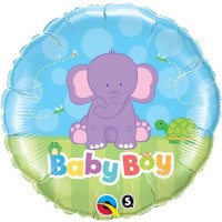 $D GLOBO 18" FOIL ELEFANTE BABY BOY
