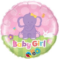 $D GLOBO 18" FOIL ELEFANTE BABY GIRL