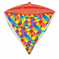 GLOBO 18 FORMA 3D ROMBO H. BIRTHDAY