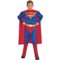 DISFRAZ 8A10 AÑOS SUPERMAN MUSCULOSO