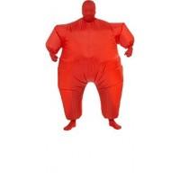 DISFRAZ LA SOMBRA HINCHABLE ROJA