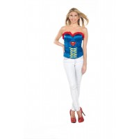 L CORSE MUJER T-M SUPERGIRL VUELO ROJO