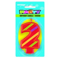 BLISTER VELA GDE FORMA N2 RAYAS 8CM