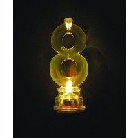 SOPORTE VELA FORMA N8 C/LUZ