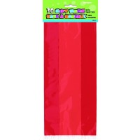  PAQ.30/U BOLSA CELOFAN ROJA 13X29CM