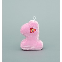 PESO GLOBO PELUCHE FORMA N1 ROSA