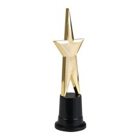 TROFEO FORMA ESTRELLA CINE 22CM