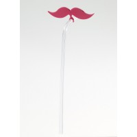 PAQ.3/U PAJITAS CON BIGOTES ROSAS 24CM