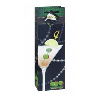 BOLSA BOTELLA COPA MARTINI RELIEVE 13X36