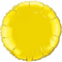 GLOBO 18" FOIL REDONDO AMARILLO-ORO