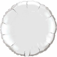   GLOBO 18" FOIL REDONDO COLOR PLATA