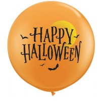 $D 2 GLOBOS JUMBO 3FT NARANJ HALLOWE
