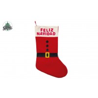 BOTA CALCETIN PAPA NOEL PERSONALIZABLE