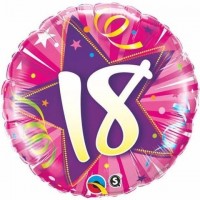 $D GLOBO 18" FOIL REDONDO N18 FUCSIA