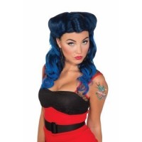 PELUCA MAXINE AZUL/NECHA RETRO ROCK