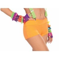 MINI PANTALON CORTO T14/16 NARANJA NEON