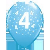 6 GLOBOS 11" LATEX N4 CELESTE
