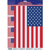 KIT 5/U BANDERAS VENTANA VINILO U.S.A