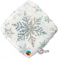 $D GLOBO 18" FOIL BLANCO SIMBOLO NIEVE