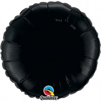   GLOBO 18" FOIL REDONDO NEGRO