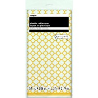 $MANTEL PL COLMENA AMARILLA 137X274CM