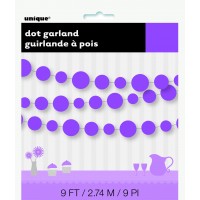   GUIRNALDA CIRCULOS VIOLETA 2,74MT