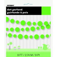 GUIRNALDA CIRCULOS VERDE LIMA 2,74MT