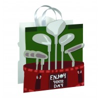 BOLSA REGALO PALOS DE GOLF 26X30CM