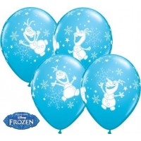 $D 25 GLOBOS 11" LATEX OLAF CELESTE