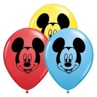 100 GLOBOS 5" LATEX MICKEY COL.SUR