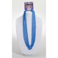  6 COLLARES MINI BOLAS COLOR AZUL