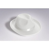   SOMBRERO ADULTO FEDORA DELUXE BLANC