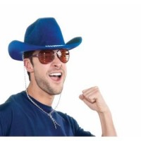  SOMBRERO ADU VAQUERO DELUXE AZUL