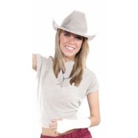    SOMBRERO ADULT VAQUERO DELUX BLANC