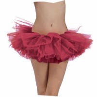 TUTU ADULTO CORTO COLOR GRANATE