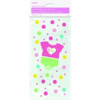 PAQ.20/U BOLSAS CELO BABY GIRL 13CMX29CM