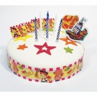 KIT VELAS DECORACION TARTA JAKE EL PIRAT