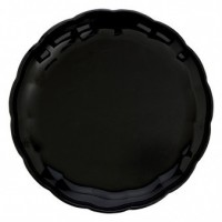 BANDEJA REDONDA PLAST NEGRA 30CM