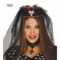 $D DIADEMA CALAVERA VELO