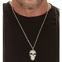    COLLAR FORMA CALAVERA COLO PLATA
