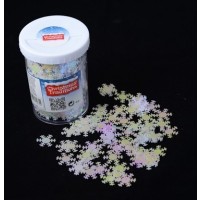 BOTE CONFETI SIMBOLO DE NIEVE 45GR